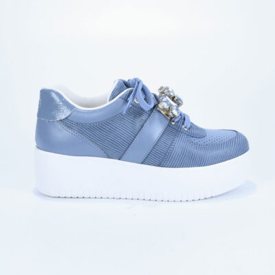 TENIS PLATAFORMA ZUL JEANS