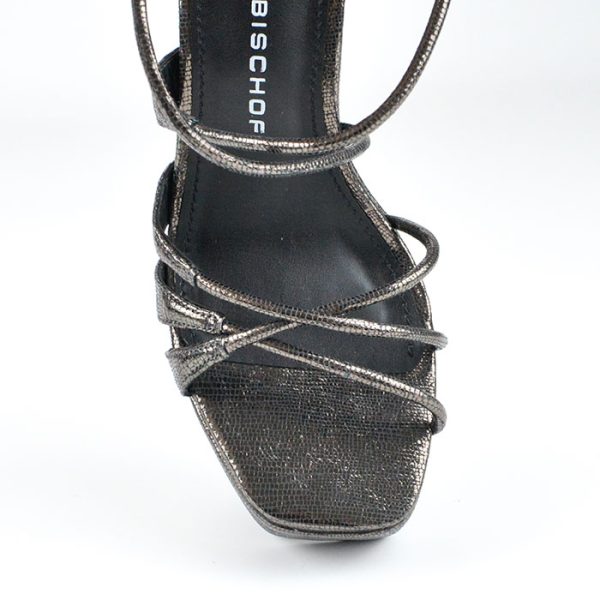 SANDALIA PLATAFORMA NEGRO GLITTER - Imagen 3