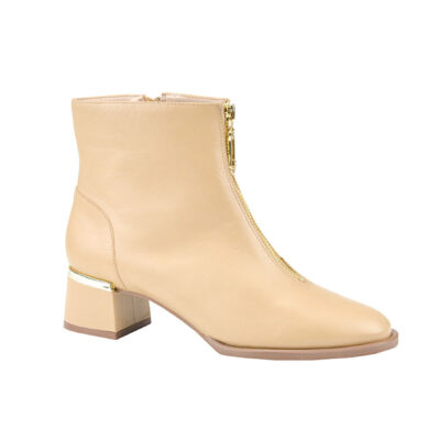 BOTIN NUDE CON CIERRE FRONTAL