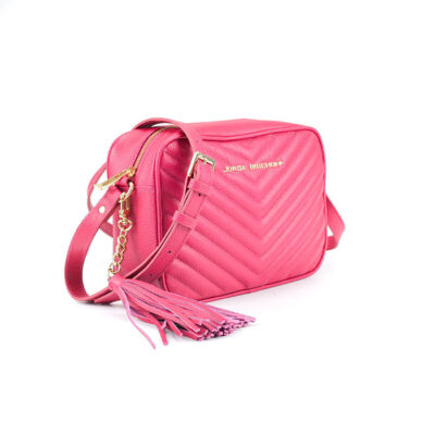 CARTERA ROSADA CON TIRAS