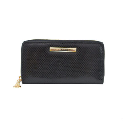 BILLETERA NEGRA CON TEXTURA