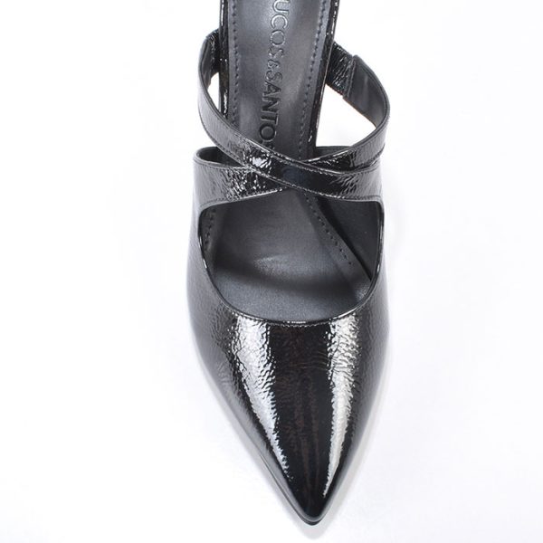 SLINGBACK NEGRO CON TIRAS CRUZADAS - Imagen 3