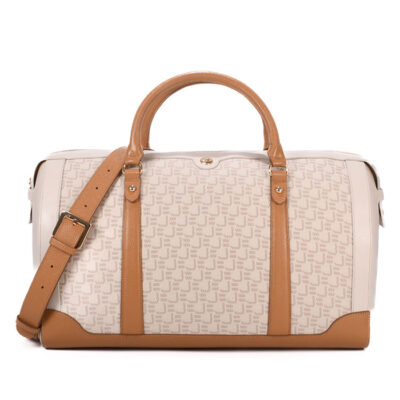 BOLSA DE CUERO JACQUARD JB  NATURAL (V.02