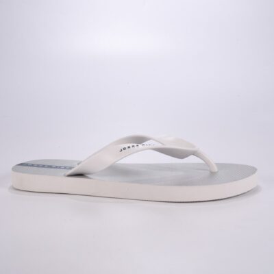 SANDALIA DE TIRA BLANCA CON GRIS