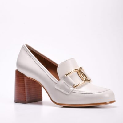 SCARPIN CUERO NAPA NEW BLANC