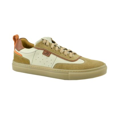 TENIS CUERO NAPA CONFORT BEIGE