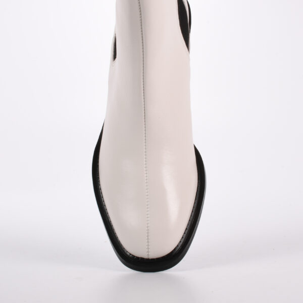 BOTIN CUERO OFF WHITE - Imagen 4