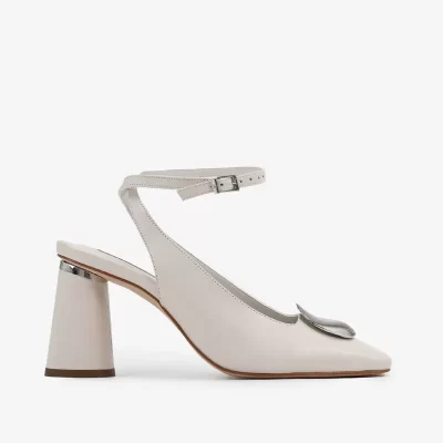 Slingback Cuero COURO NAPA NEW BLANCO