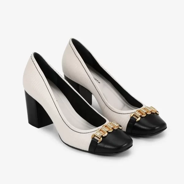 SCARPIN CUERO COURO LEZARD FLYBLANCO - Imagen 2