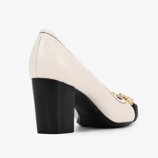 SCARPIN CUERO COURO LEZARD FLYBLANCO - Imagen 6