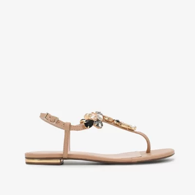 SANDALIA CUERO RASTRERA DE PIEDRAS BEICH