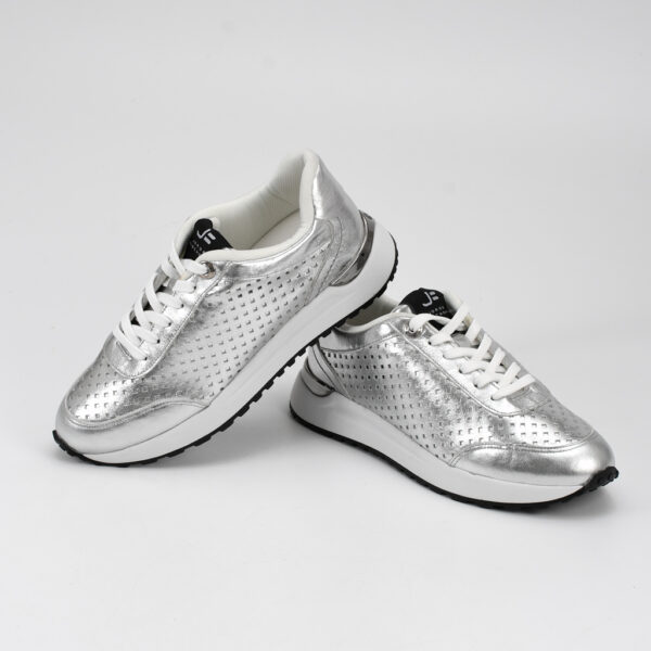 A+ TENIS CUERO FLOTER FRESH PLATA - Imagen 4