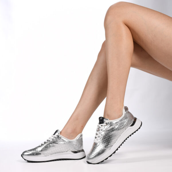 A+ TENIS CUERO FLOTER FRESH PLATA