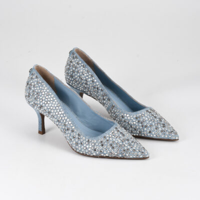 A+ SCARPIN CUERO TEJIDO JEANS FAROLCAPRI PRIMU´S