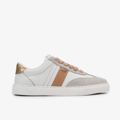 A+ TENIS CUERO FLOTER FRESH BRANCO CON CAMEL