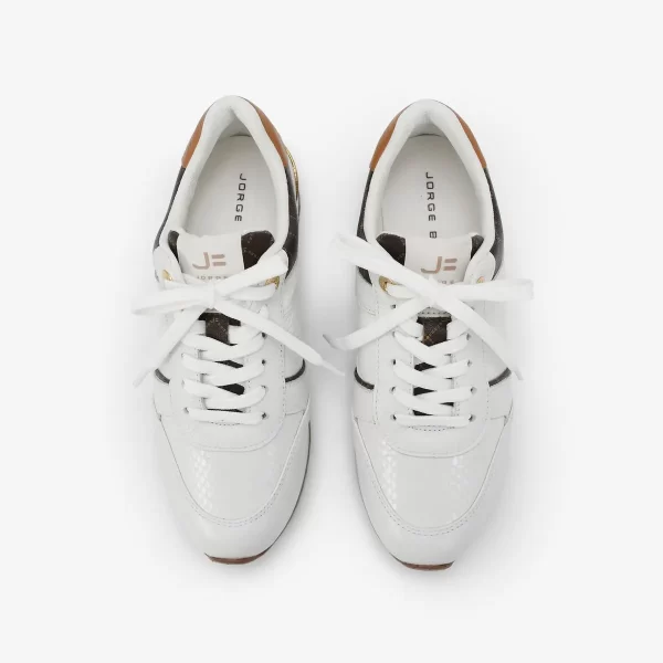 TENIS FLOTER FRESH BLANCO CON CAMEL - Imagen 4