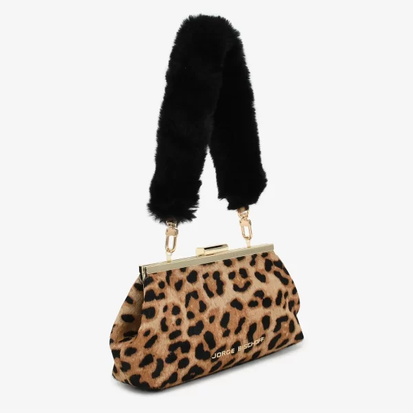 CARTERA CUERO PELUCHE ANIMAL PRINT - Imagen 2