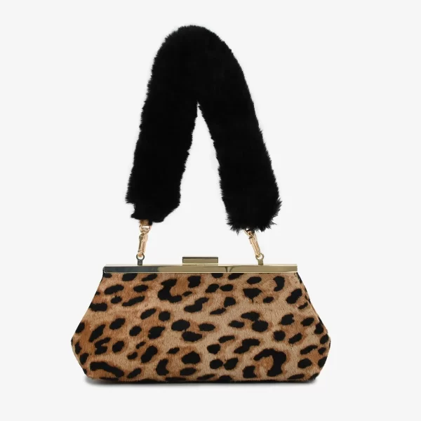 CARTERA CUERO PELUCHE ANIMAL PRINT - Imagen 3