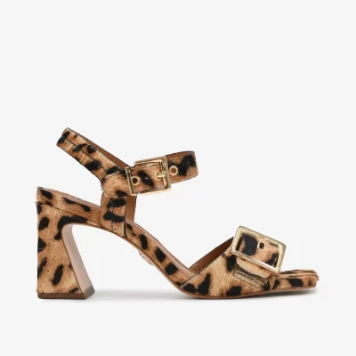 SANDALIA CUERO ANIMAL PRINT