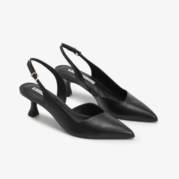 SLINGBACK CUERO NAPA NEW PRETO - Imagen 2