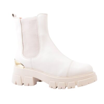 BOTIN CHUNKY CUERO BLANCO