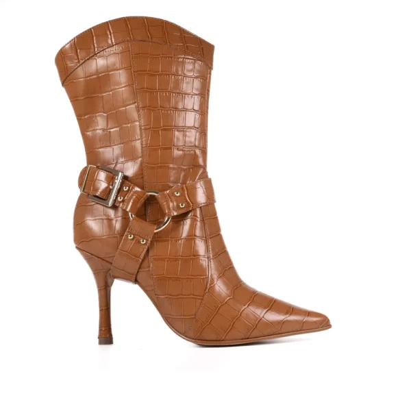 BOTA  CUERO CAMEL - Imagen 2