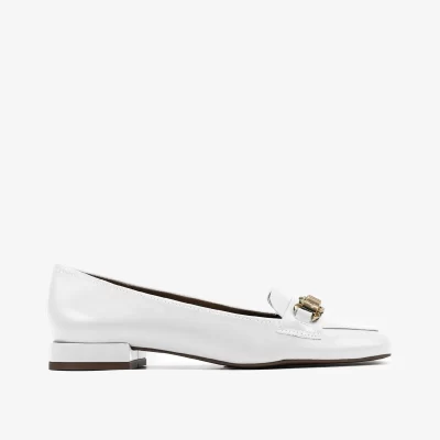 MOCASIN CUERO BLANCO