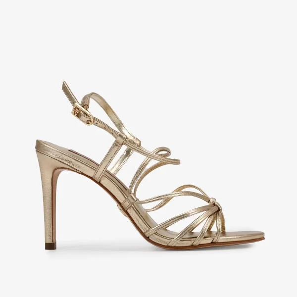 SANDALIA CUERO METALIC FANCY OURO CLARO