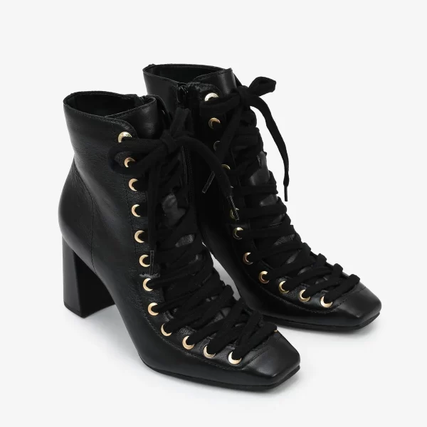 A+ BOTIN CORDON  CUERO  PRETO - Imagen 2