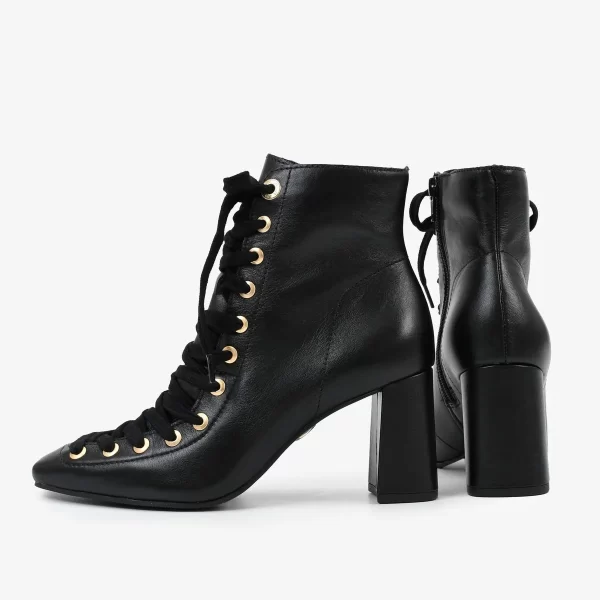 A+ BOTIN CORDON  CUERO  PRETO - Imagen 4