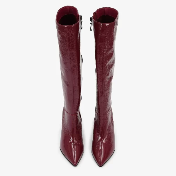 A+ BOTA LARGA CUERO  VERNIZ CHERRY - Imagen 4