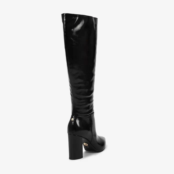 A+ BOTA  CAÑA ALTA VERNIZ CUERO  PRETO - Imagen 6