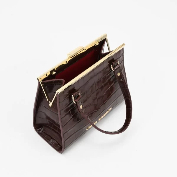 A+ CARTERA CROCO  TRANVERSAL  MARRON - Imagen 3
