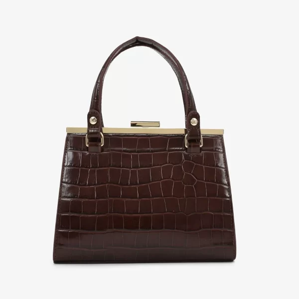 A+ CARTERA CROCO  TRANVERSAL  MARRON - Imagen 6