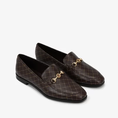 A+ MOCASIN  CAFÉ CUERO MONOCROMADO