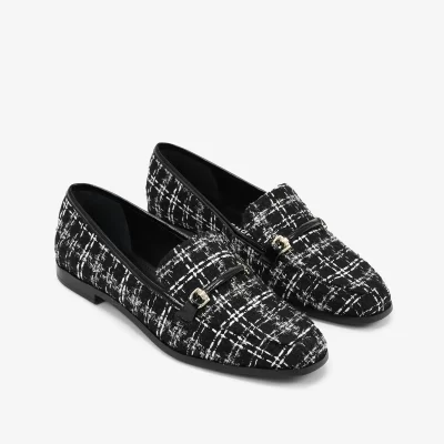 A+ MOCASIN TENCIDO  PRETO / BLANC