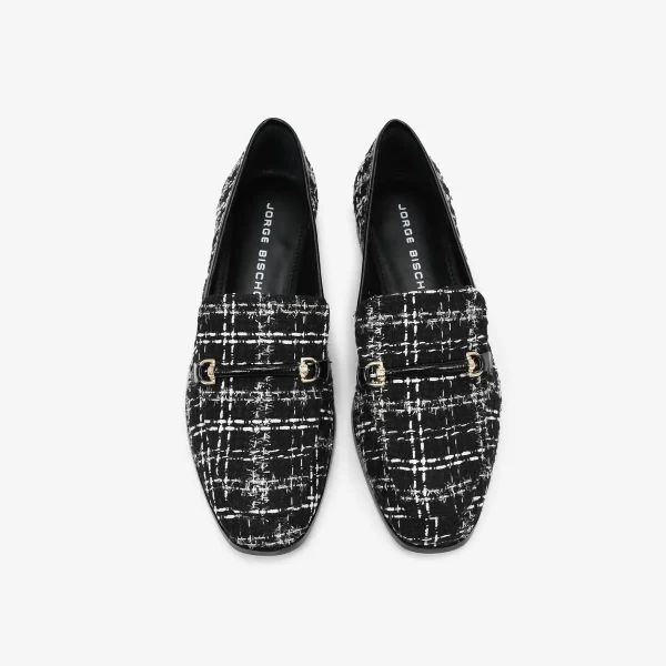 A+ MOCASIN TENCIDO  PRETO / BLANC - Imagen 3