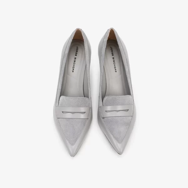 A+ SCARPIN CUERO GRIS - Imagen 2