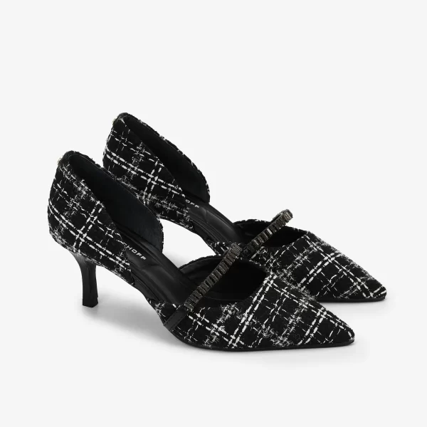 A+ SCARPIN TENCIDO PRETO/BLANC - Imagen 4