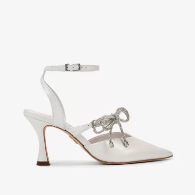 A+ SLINGBACK ACETINADO BRANCO