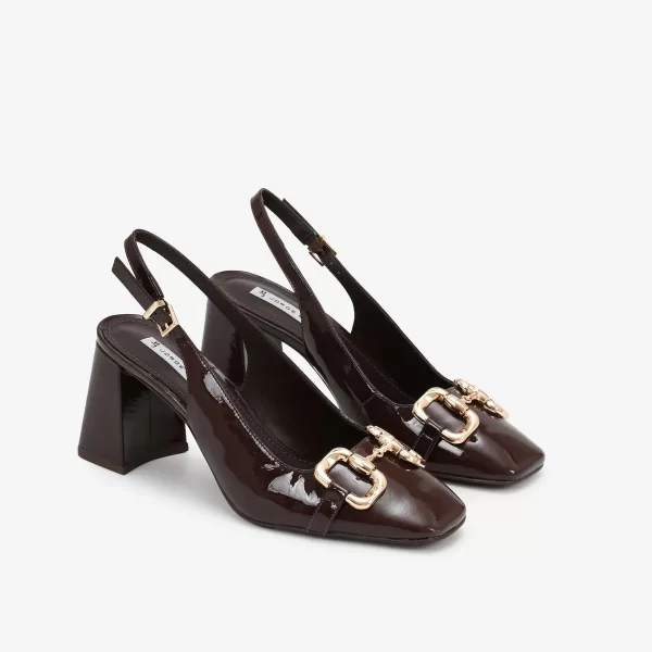 A+ SLINGBACK VERNIZ MARRON