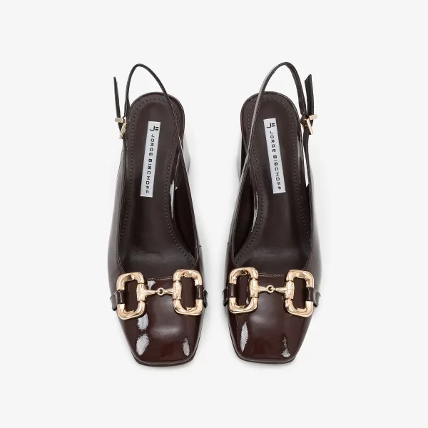 A+ SLINGBACK VERNIZ MARRON - Imagen 3