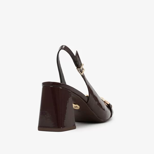 A+ SLINGBACK VERNIZ MARRON - Imagen 4
