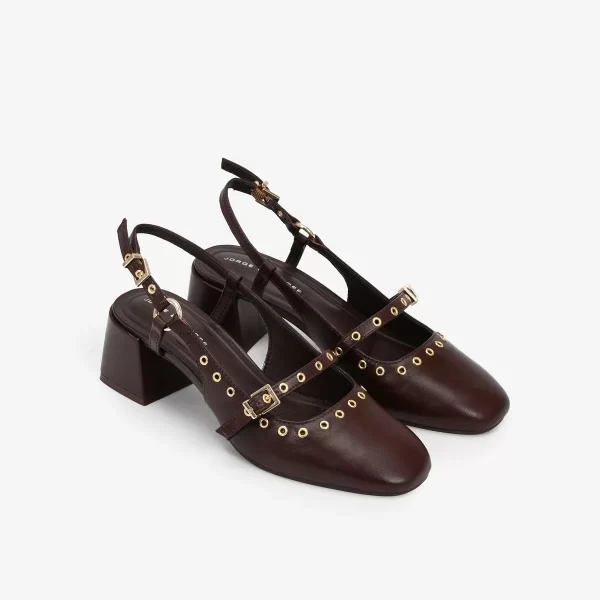 A+ SLINGBACK CUERO  MARRON