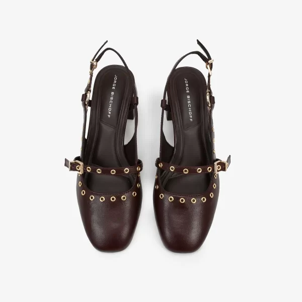 A+ SLINGBACK CUERO  MARRON - Imagen 5