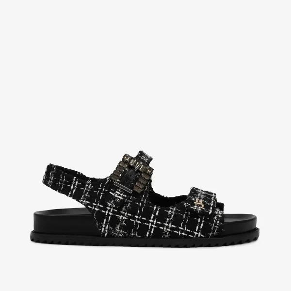 A+ SANDALIA RASTRERA TENCIDA BLACK