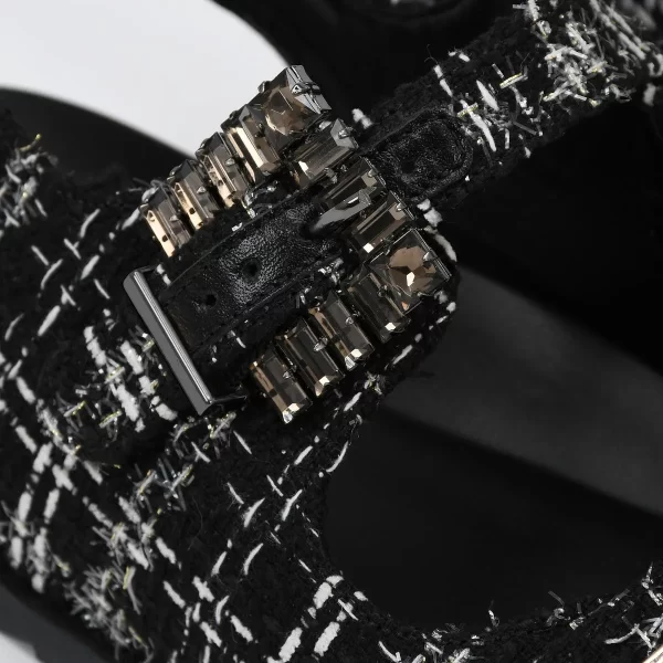 A+ SANDALIA RASTRERA TENCIDA BLACK - Imagen 3