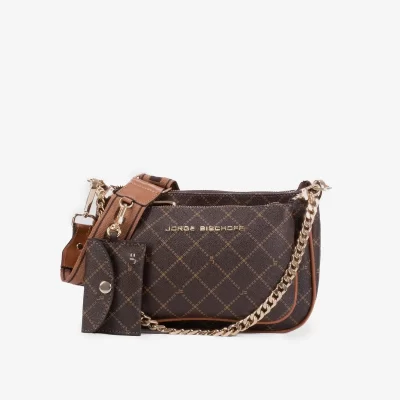 A+ CARTERA  3  EN 1 MONOCROMADA CAFÉ