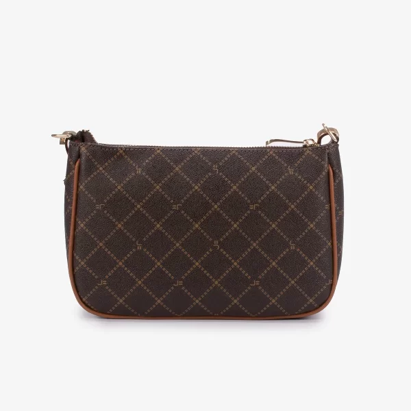 A+ . CARTERA  3  EN 1 MONOCROMADA CAFÉ - Imagen 5