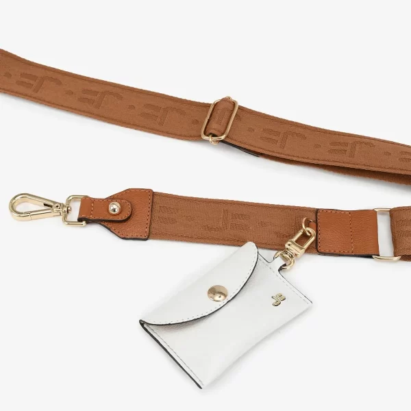A+ . CARTERA 3 EN 1 OFF WHITE CON STRAP CAMEL - Imagen 6